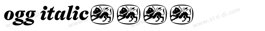 ogg italic字体转换